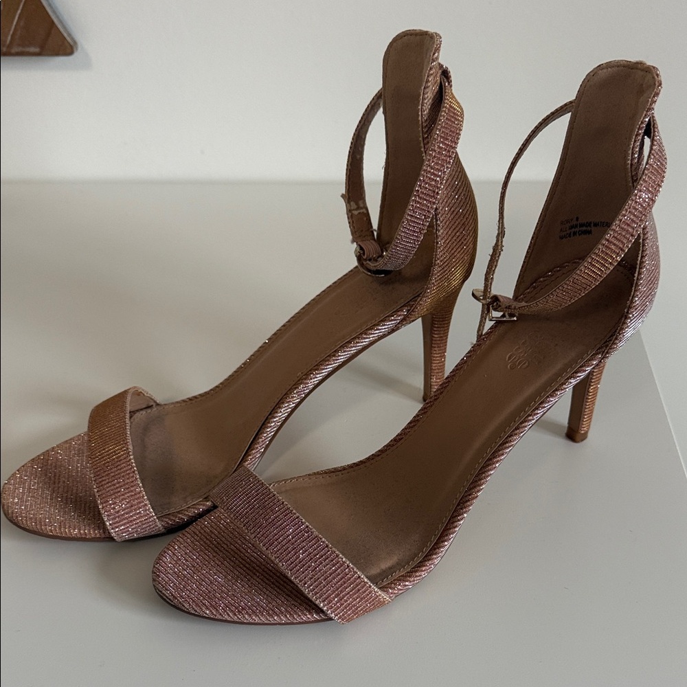 Charlotte Russe Shimmering Pink Heels